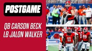 Carson Beck, Jalon Walker blown away by Malaki Starks interception, excited by UGA's new playmakers