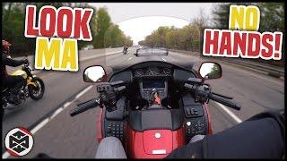 RIDING WITH NO HANDS! | First Ride on a Honda Goldwing!