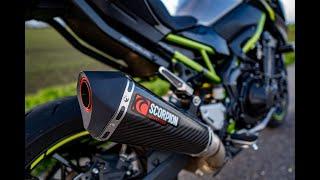 2020 Z900 Kawasaki Stock vs Scorpion Slip-on Exhaust Sound | The BikeFather