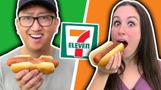 WRONG WAY VS RIGHT WAY // Eating ALL THE 711 Food