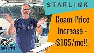 Starlink Plan Changes: Roam Increased to $165/mo, In motion Use, International