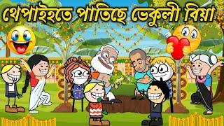 থেপাইহতে পাতিছে ভেকুলী বিয়া। Assamese Cartoon । New Cartoon Video । Thepai