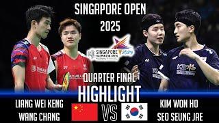FANTASTIC ! LIANG Wei Keng WANG Chang vs KIM Won Ho SEO Seung Jae | Singapore Badminton Open 2025
