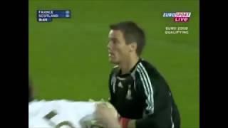 FRANCE VS SCOTLAND Euro 2008 Qualifier Extended Highlights