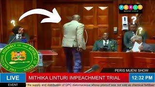 DRAMA DURING LINTURI IMPEACHMENT AS MP WAMBOKA RUNS AWAY BEFORE THE END OF THE SESSION