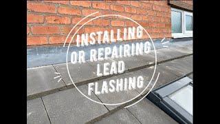 Installing or Repairing Lead Front Apron Roof Flashing