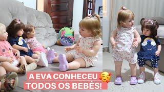 A EVA CONHECEU TODOS OS BEBÊS REBORNS! 