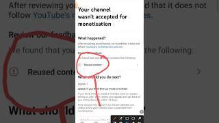 reused content monetization problem solve  #youtubeshorts #shorts