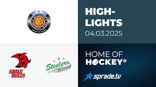 04.03.2025 - Highlights - Saale Bulls Halle vs. Bietigheim Steelers