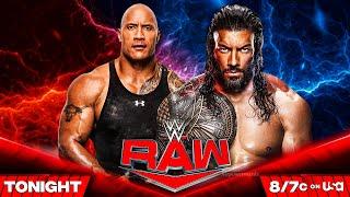 Roman Reigns Vs The Rock WWE Raw Netflix Full Match