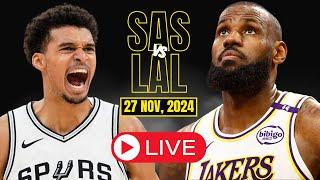 LIVE : Los Angeles Lakers Vs San Antonio Spurs Full Game | NBA Live | NOV 27, 2024 | 2K