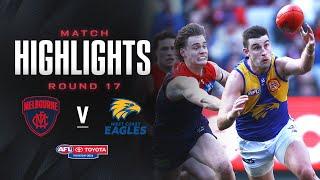 Melbourne v West Coast Eagles Highlights | Round 17, 2024 | AFL
