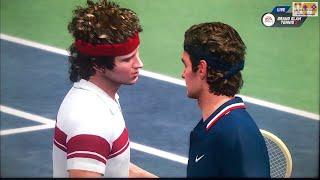 GRAND SLAM TENNIS 2 EA SPORTS FADES & FANTASY CLASSICS SUPERSTAR LEVEL John McEnroe VS R. Federer 4