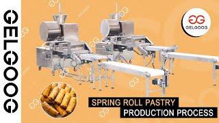 Gelgoog Automatic Spring Roll Pastry Making Machine - Testing Video