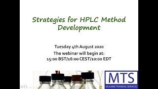 Strategies for HPLC Method Development - Webinar Recording