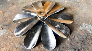️ Can Shoehorns Become a Knife? Damascus Forging Experiment