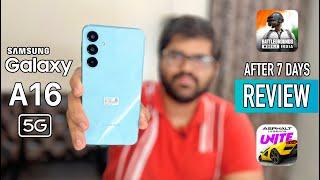 Galaxy A16 Review After 7 Days Of Usage | Honest Review | HINDI 