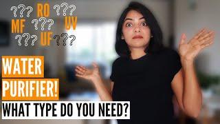 Which WATER PURIFIER is best for your home? RO vs UV vs UF vs MF explained | Filter costs