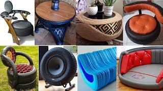 Recycled car tire furniture ideas
