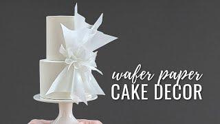 How to create modern ruffles using wafer paper | Cake Decorating Tutorial