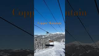 Ski Chairlift to the Peak of Copper Mountain#coppermountain #skilift #chalet #slopes #skicolorado