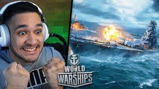 VIREI COMANDANTE do MAIOR ENCOURAÇADO do MUNDO! World Of Warships