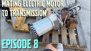 Volvo 164 Electric EV build - Part 8 Mating the HyPer9 Motor to Transmission