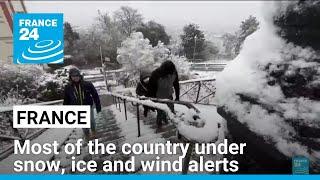 Storm Caetano causes disruption in France, most of which is under snow, ice and wind alerts