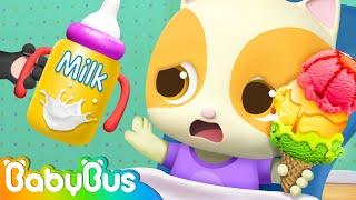 Rainbow Ice Cream Song | Yummy Food Family | Nursery Rhymes | Kids Songs | Baby Cartoon | BabyBus