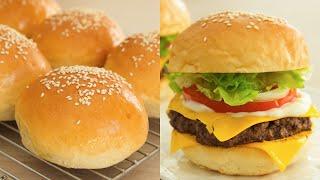  NO KNEAD Burger Buns Recipe  ｜Don’t Buy Bread Anymore #013