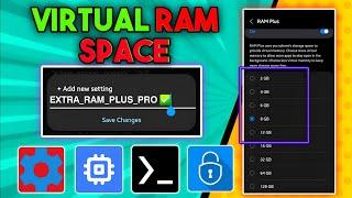 NEW! Methods To Increase RAM InAndroid No-Root Setedit & Swap No Root