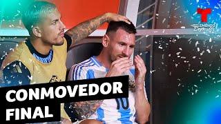 Lionel Messi rompe en llanto en la final de la Copa América 2024 | Telemundo Deportes