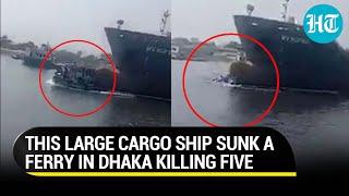 Horrific accident in Dhaka as vessel drags & sinks a ferry; “Almost drowned,” recount survivors