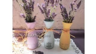 RECYCLING GLASS Bottles Сhalk paint