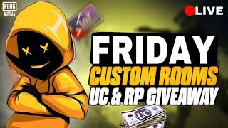 Friday Custom Rooms UC RP giveaway #pubgmobil #bgmi