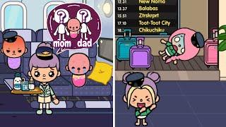 Baby Was Adopted By A Flight Attendant | Toca Life Story | Toca Boca