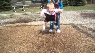 Maya's First Swing at the Playground