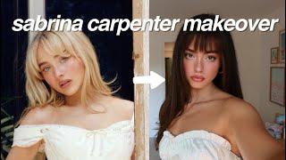 Transforming into Sabrina Carpenter | Hair, makeup and outfit inspired by Sabrina Carpenter