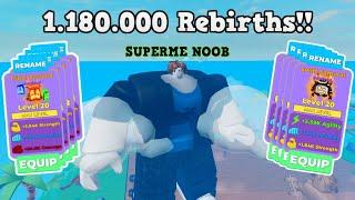 Noob Have 8 Chaos Overlords Packs!! - 1 Million Rebirths a Week - Muscle Legends 