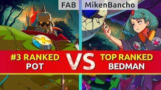 GGST ▰ FAB (#3 Ranked Pot) vs MikenBancho (TOP Ranked Bedman). High Level Gameplay