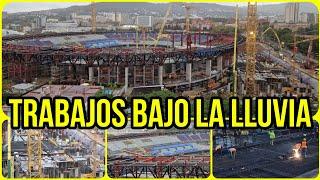 OBRAS CAMP NOU (12 de Noviembre)️Dia de lluvia pero nunca se para