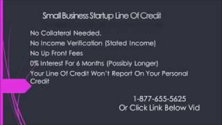 Small Business Startup Line of Credit