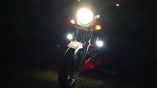 Как подключить доп свет на мотоцикл Как улучшить свет Honda CB400