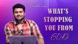 What's Stopping YOU from GOD | Paraloka Manna| Ps Enosh Kumar | Telugu Christian Daily devotion