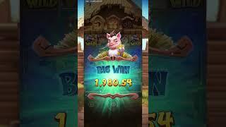 The Three Little Pigs' Ultimate Revenge! #slot #games #pgsoft #winbigmoney #threecrazypiggies