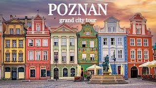 【4K】POZNAN, Poland - Tour through heart of the city at sunset