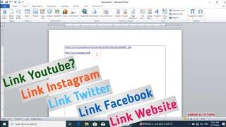 Cara Memasukkan Link Ke Dalam Microsoft Word |TUTORIAL MS WORD