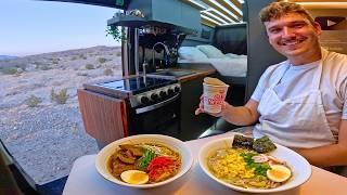 Cooking Ramen 3 Ways | Vanlife Camping in the Desert