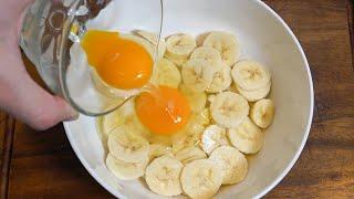 CON 2 PLATANOS Y 2 HUEVOS HAZ ESTE DESAYUNO SÚPER FÁCIL