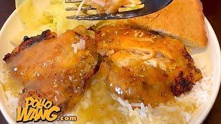 Baked Chicken Thighs, Cabbage, Cornbread, Rice and Drippings Gravy